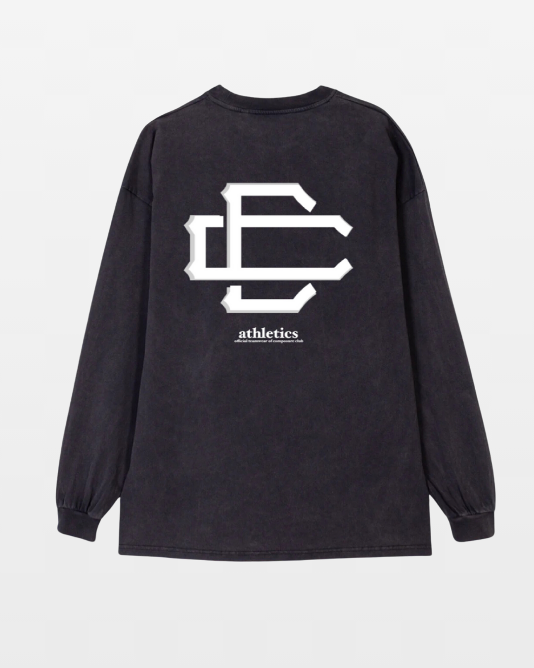 athletics club vintage black LS tee