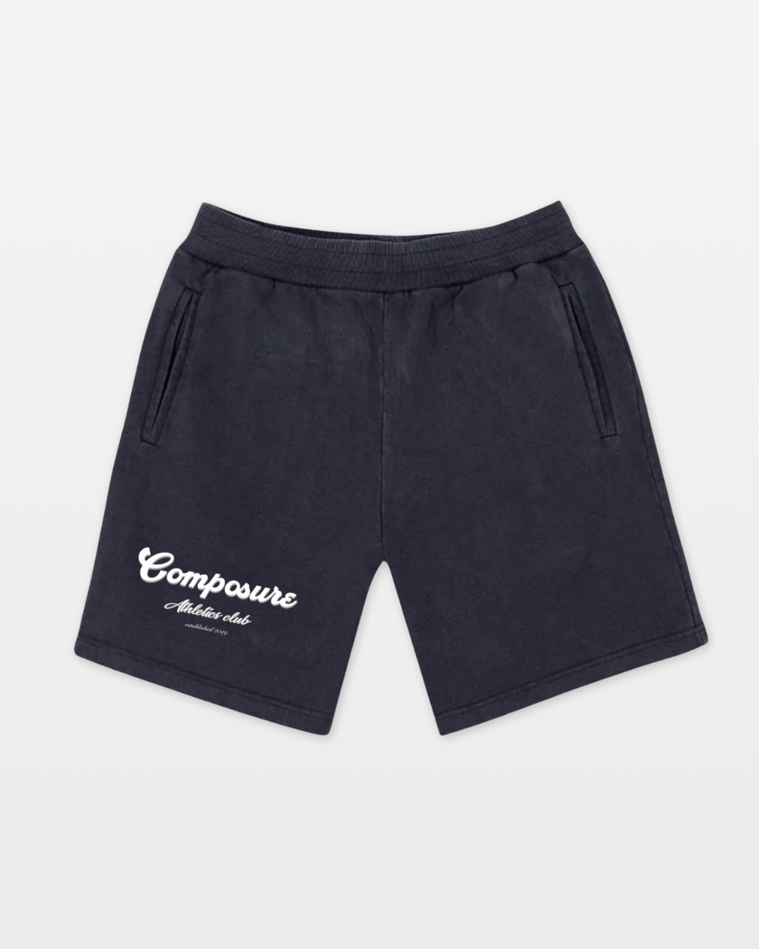 athletics club vintage black shorts