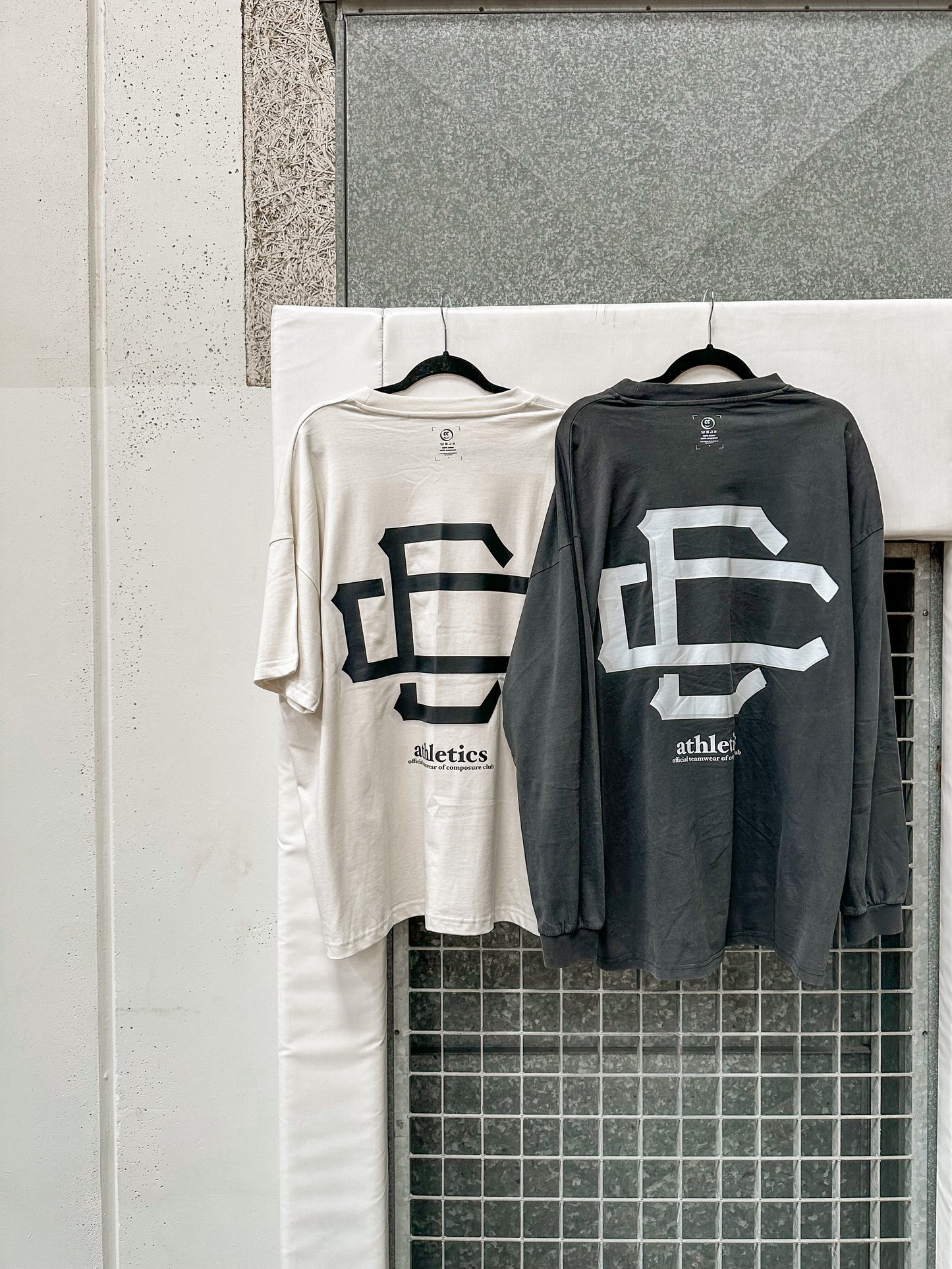 athletics club white tee