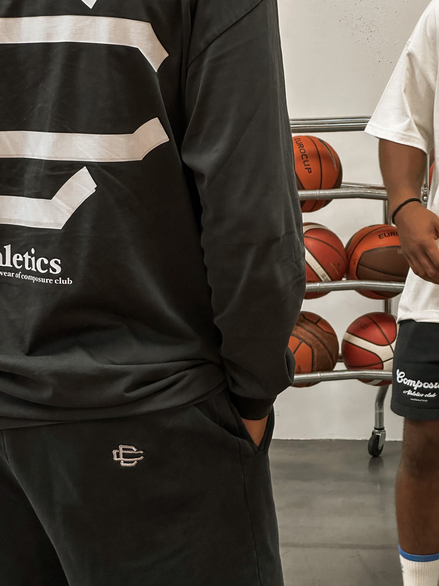 athletics club vintage black shorts