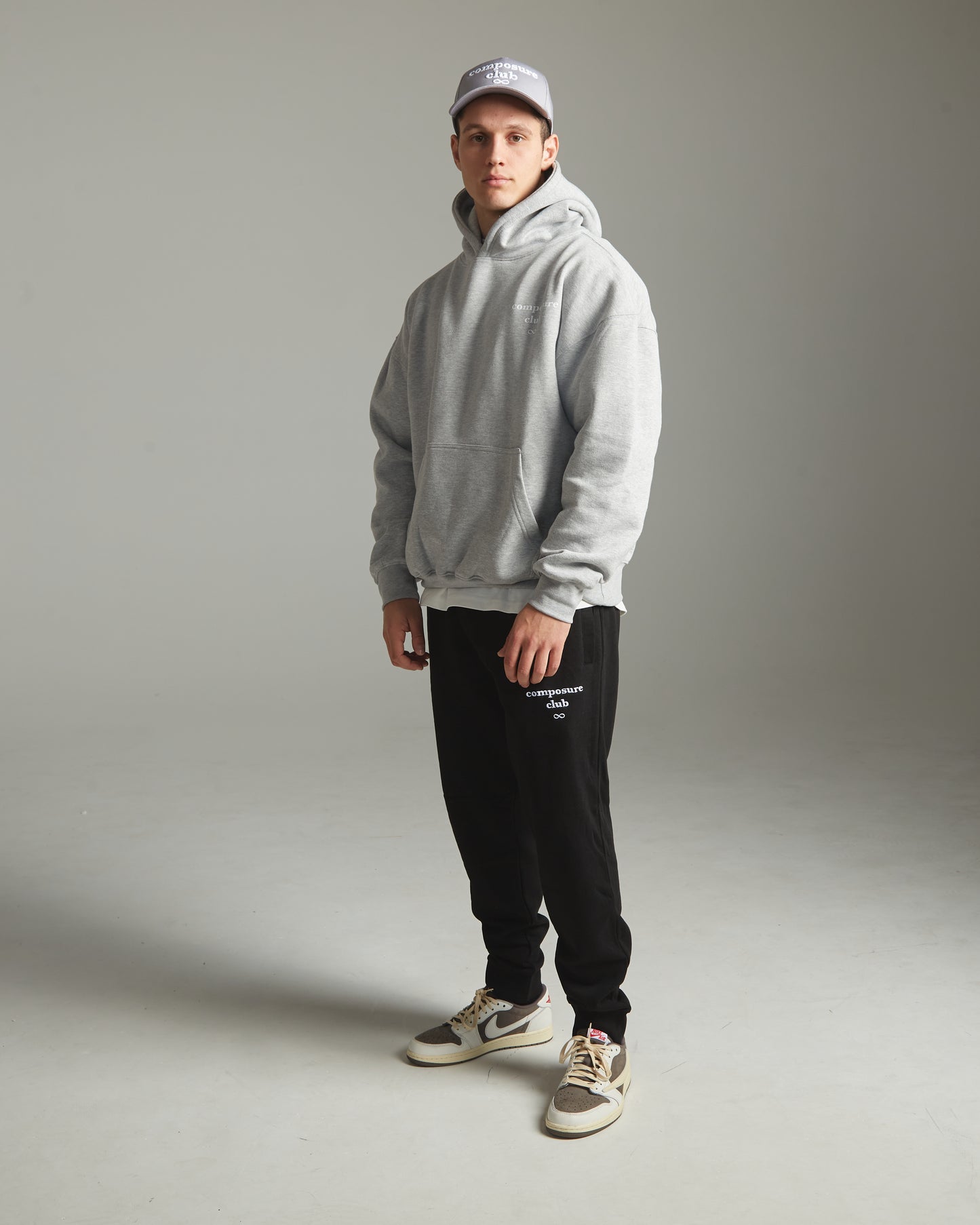 CZN Infinity - Felpa con cappuccio grigia