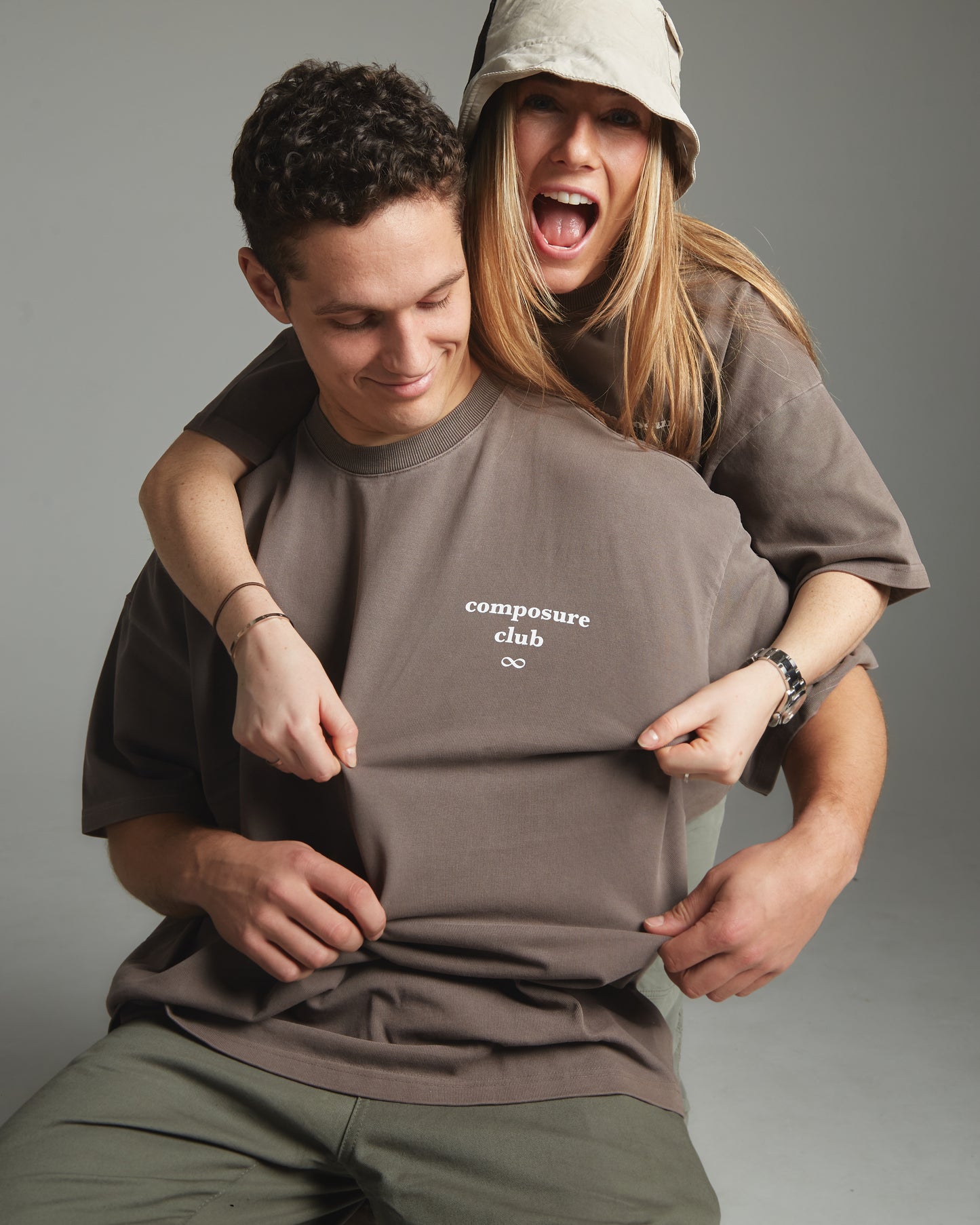 CZN infinito - maglietta marrone