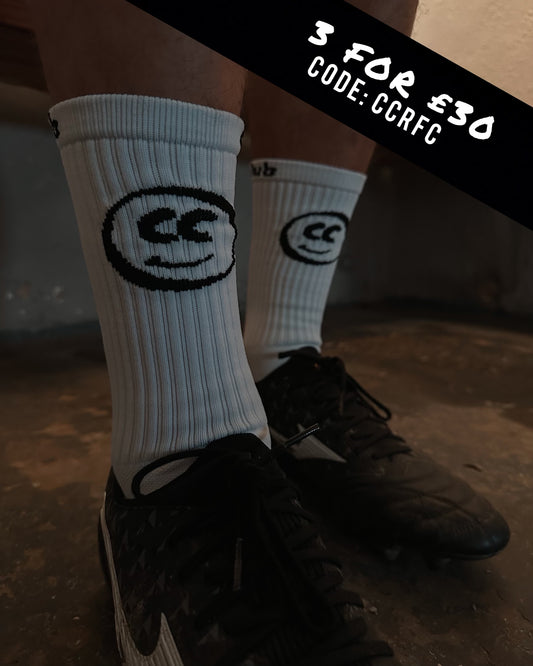 CC RFC smiley grip socks