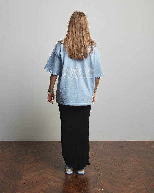 collective of composed individuals - baby blue tee